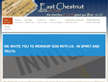 Tablet Screenshot of eastchestnutchurchofchrist.com